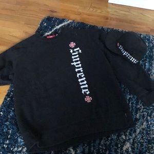 Supreme independent F*ck the rest crewneck and hat
